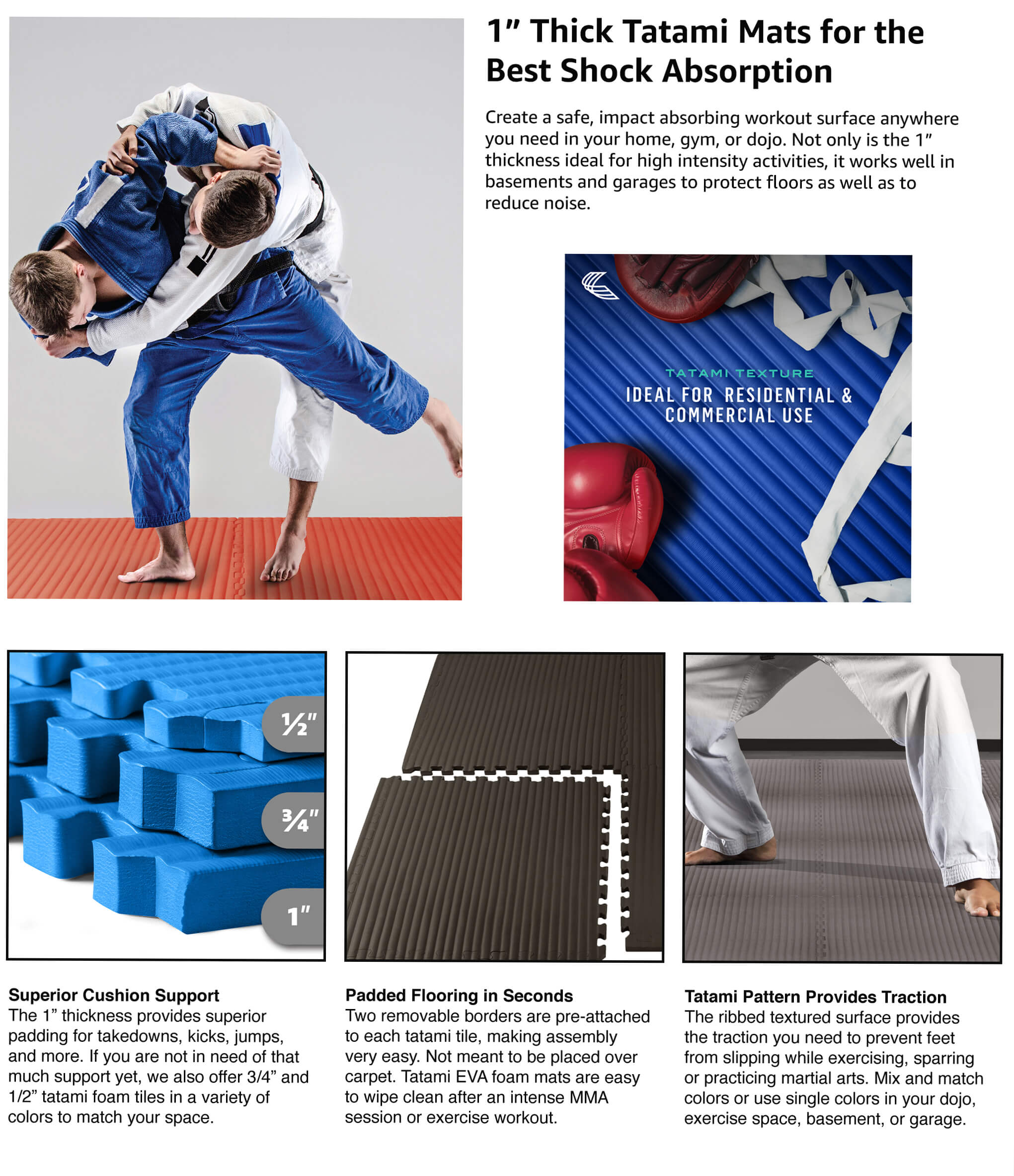 24 X 24 X 1 Thick Martial Arts Tatami Mats We Sell Mats