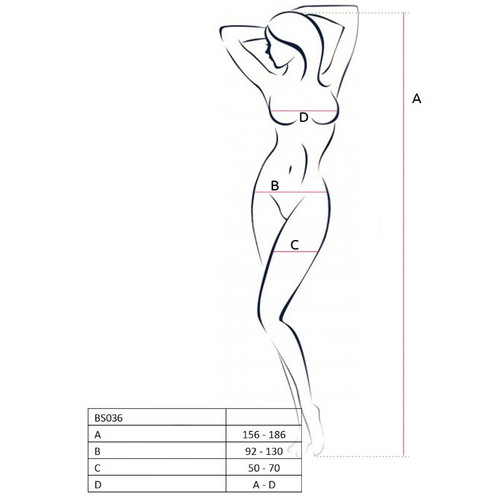 PASSION - WOMAN BS036 BODYSTOCKING BIANCO TAGLIA UNICA PASSION - WOMAN BS036 BODYSTOCKING BIANCO TAGLIA UNICA