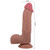 PRETTY LOVE - DILDO REALISTICO SLIDING SKIN SERIES CON VENTOSA SCORREVOLE DELLA PELLE MARRONE 23,4 CM