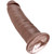 KING COCK - 10 DILDO MARRONE 25.4 CM
