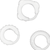 ADDICTED TOYS - SET C-RING TRASPARENTE