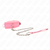 KINK - COLLARE CON GUINZAGLIO 65 CM CON RESTRIZIONI ROSA 36-42 CM X 5,5 CM