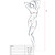 PASSION - DONNA BS031 BODYSTOCKING BIANCO TAGLIA UNICA