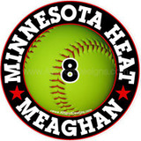 Softball Car Decals, softball car magnets, softball locker magnets, softball yard signs, softball magnets fundraising