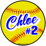 Softball Team Fundraiser Yard Signs, Softball Car Decals, Softball car locker Magnets