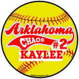 softball fundraising stickers, clings, decals, magnets, and yard signs