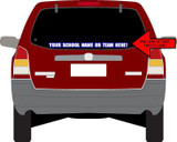 #100 One Line Rear Window Car Decals
