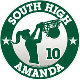 South High | Basketball Decals Magnets Signs