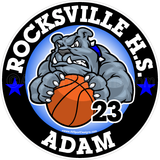 Rocksville HS | Basketball Decals Magnets Signs