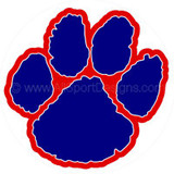 #2HELMET116 Paw Print REWARD Helmet Decals. 100 pcs.