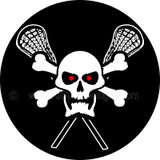 #2HELMET123 LAX Skull REWARD Helmet Decals. 100 pcs.