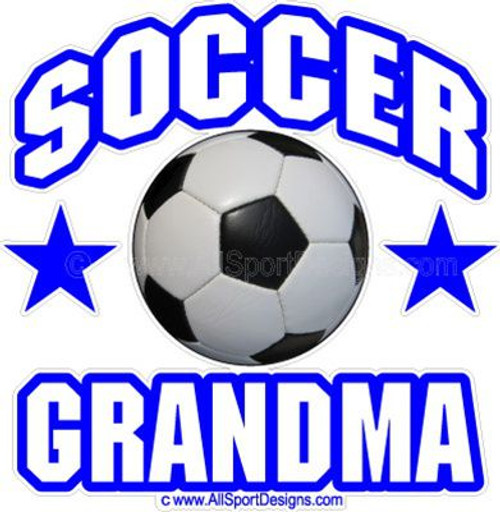 Soccer GRANDMA Window Decals Stickers or Magnets Soccer GRANDMA Window Decals Stickers or Magnets