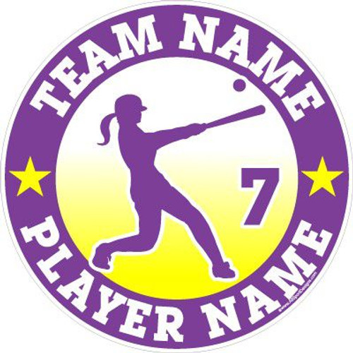 softball window stickers decals clings & magnets