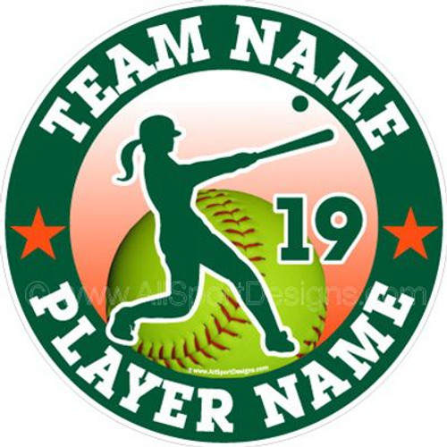 softball stickers clings decals & magnets