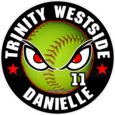 softball fundraising window stickers decals clings, magnets, yard signs