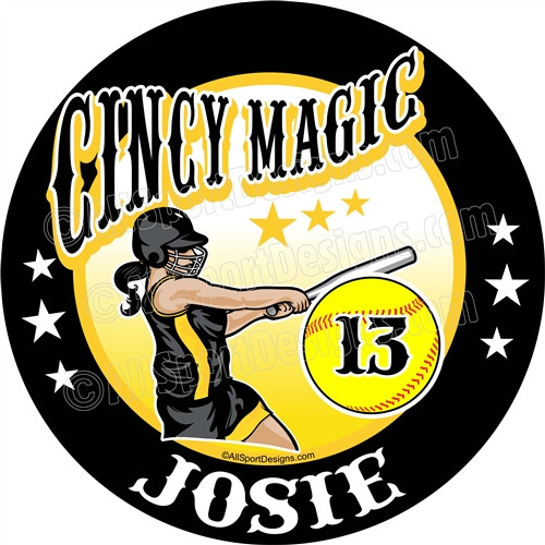 Softball Team Fundraiser Yard Signs, Softball Car Decals, Softball car locker Magnets