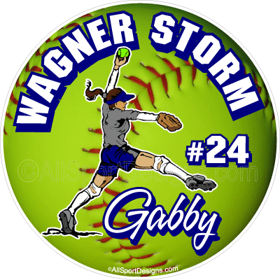 softball fundraising car window stickers, clings, decals, magnets, yard signs