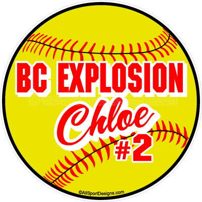Softball Team Fundraiser Yard Signs, Softball Car Decals, Softball car locker Magnets