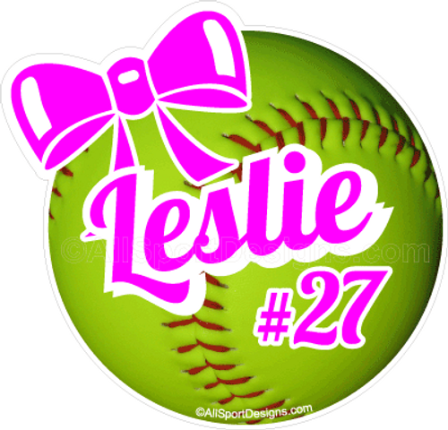 softball stickers clings decals & magnets