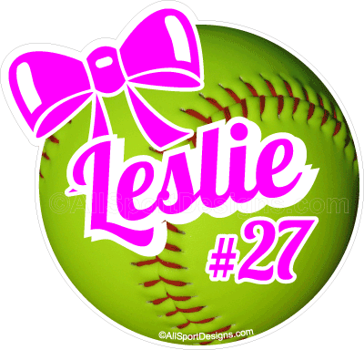 softball fundraising stickers, clings, decals, magnets and yard signs