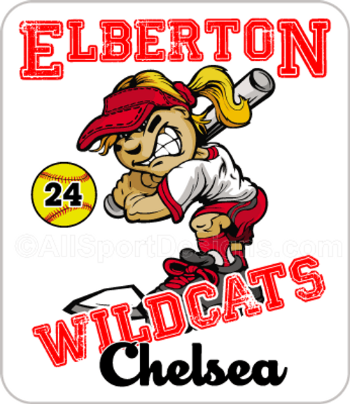 softball stickers clings decals magnets Tshirts
