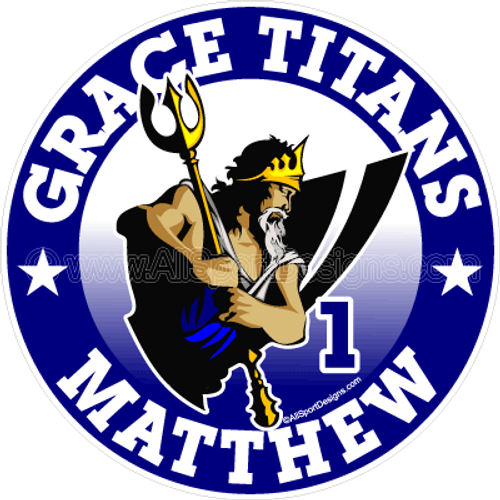 Titan Gladiator car window stickers decals clings magnets wall decals wall stickers