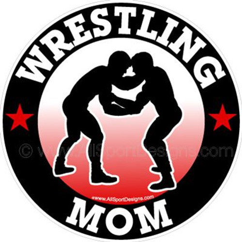Wrestling MOM car stickers decals clings & magnets