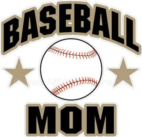 Baseball MOM car window sticker decal clings & magnets Baseball MOM car window sticker decal clings & magnets