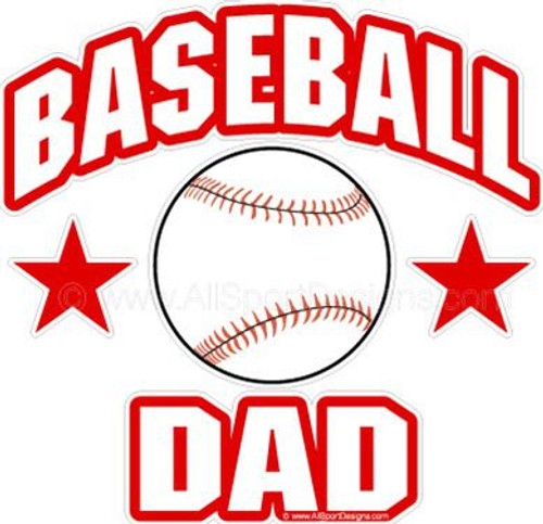 Baseball DAD window sticker decal clings & magnets Baseball DAD window sticker decal clings & magnets