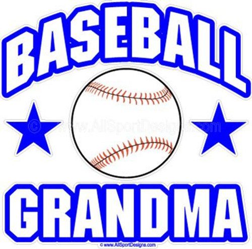 Baseball GRANDMA Window Decals Stickers or Magnets Baseball GRANDMA Window Decals Stickers or Magnets