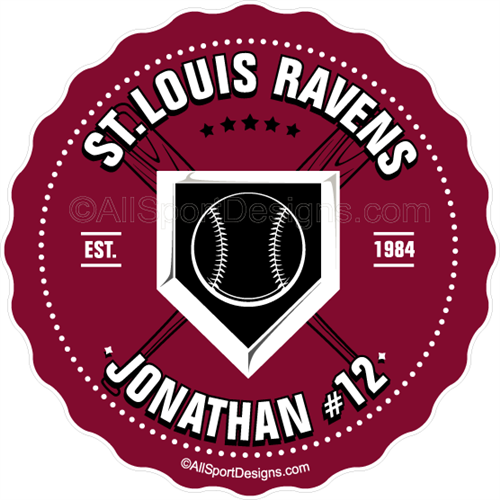 Baseball stickers clings decals & magnets
