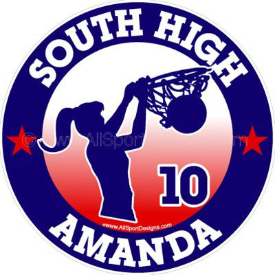 South High | Basketball Decals Magnets Signs