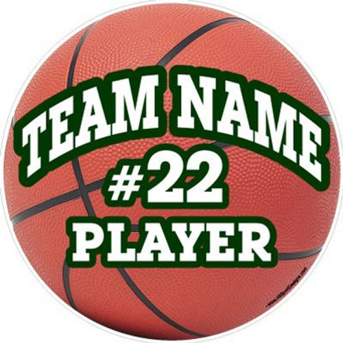 basketball clings stickers decals & magnets