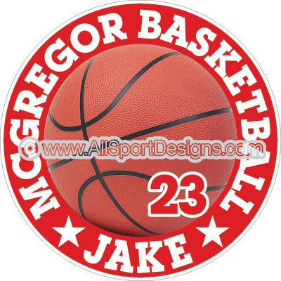 McGregor | Basketball Decals Magnets Signs