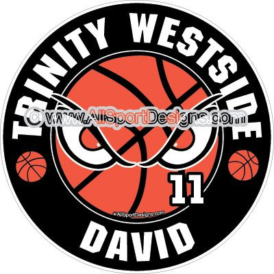 Trinity Westside | Basketball Decals Magnets Signs