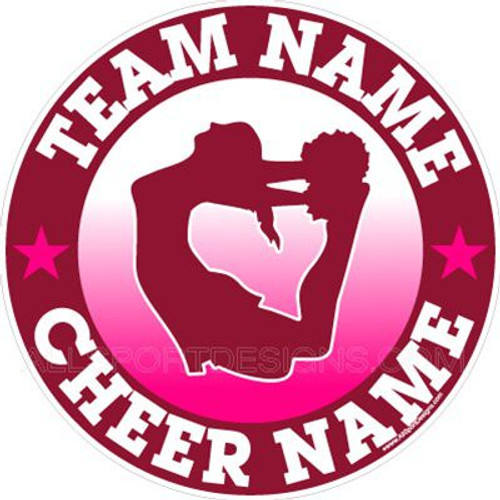 cheerleading stickers decals clings & magnets