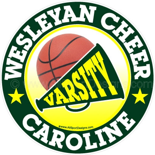 cheerleading basketball stickers decals clings & magnets