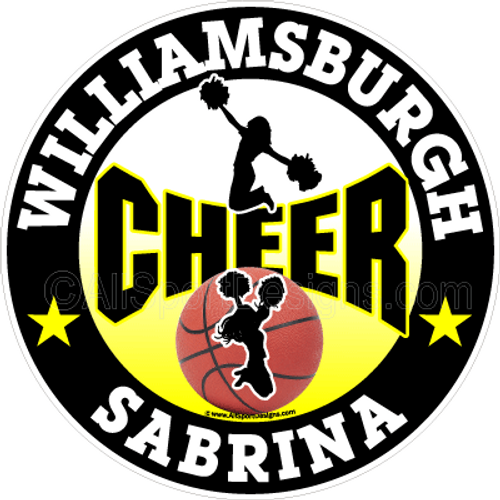 cheerleading stickers decals clings & magnets