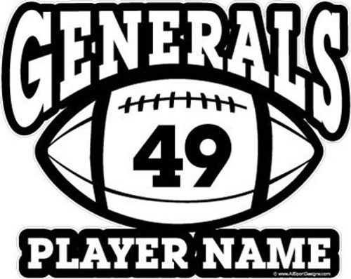 Football window stickers decals clings & magnets