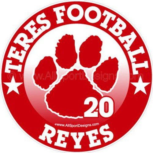 football stickers decals clings & magnets