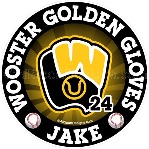 Golden Gloves car window sticker decal magnet