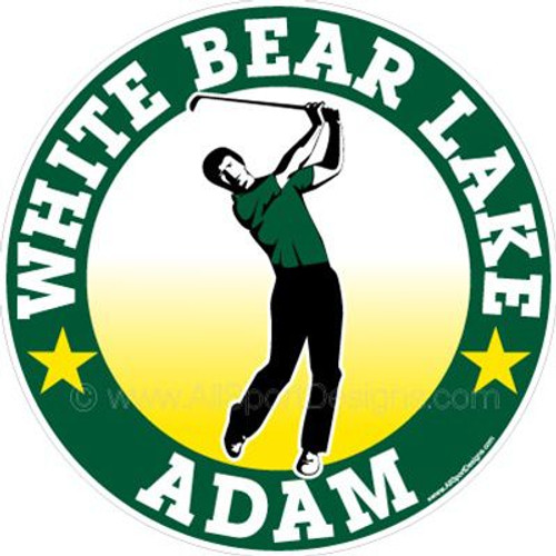 golf stickers decals clings & magnets