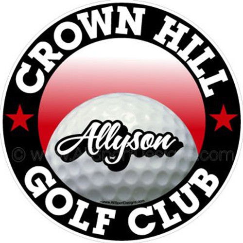 golf stickers decals clings & magnets