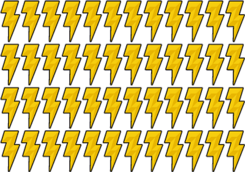 Helmet104 Lightning Bolt Helmet Reward Decals. (100) 3/4"