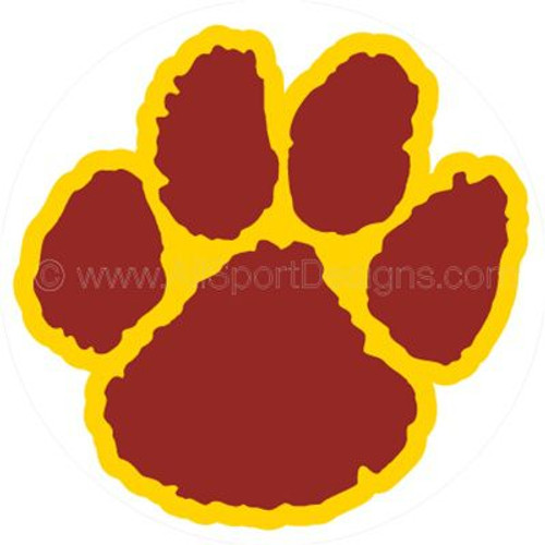 Paw print helmet reward stickers decals