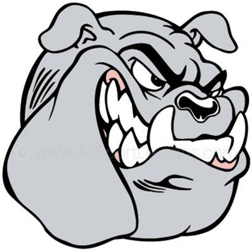 Bulldog helmet sticker decals