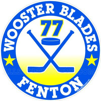 Wooster Blades | Hockey Decals Magnets Signs