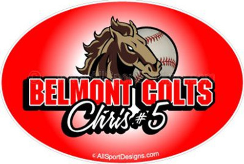 Horse car window sticker decals & magnets