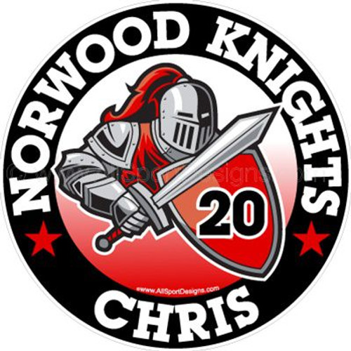 Knight car window sticker decals and magnets