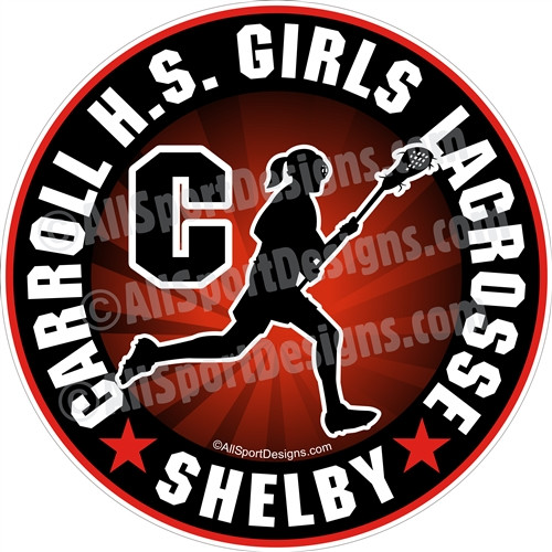 lacrosse girl decals stickers clings & magnets